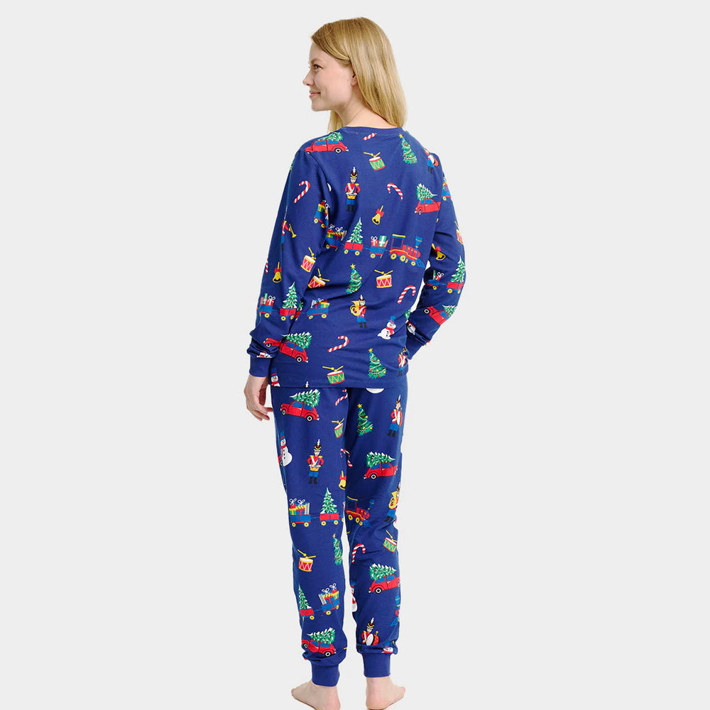 Pijama de Natal para Adultos Mulher Unisex com Brinquedos de Natal
