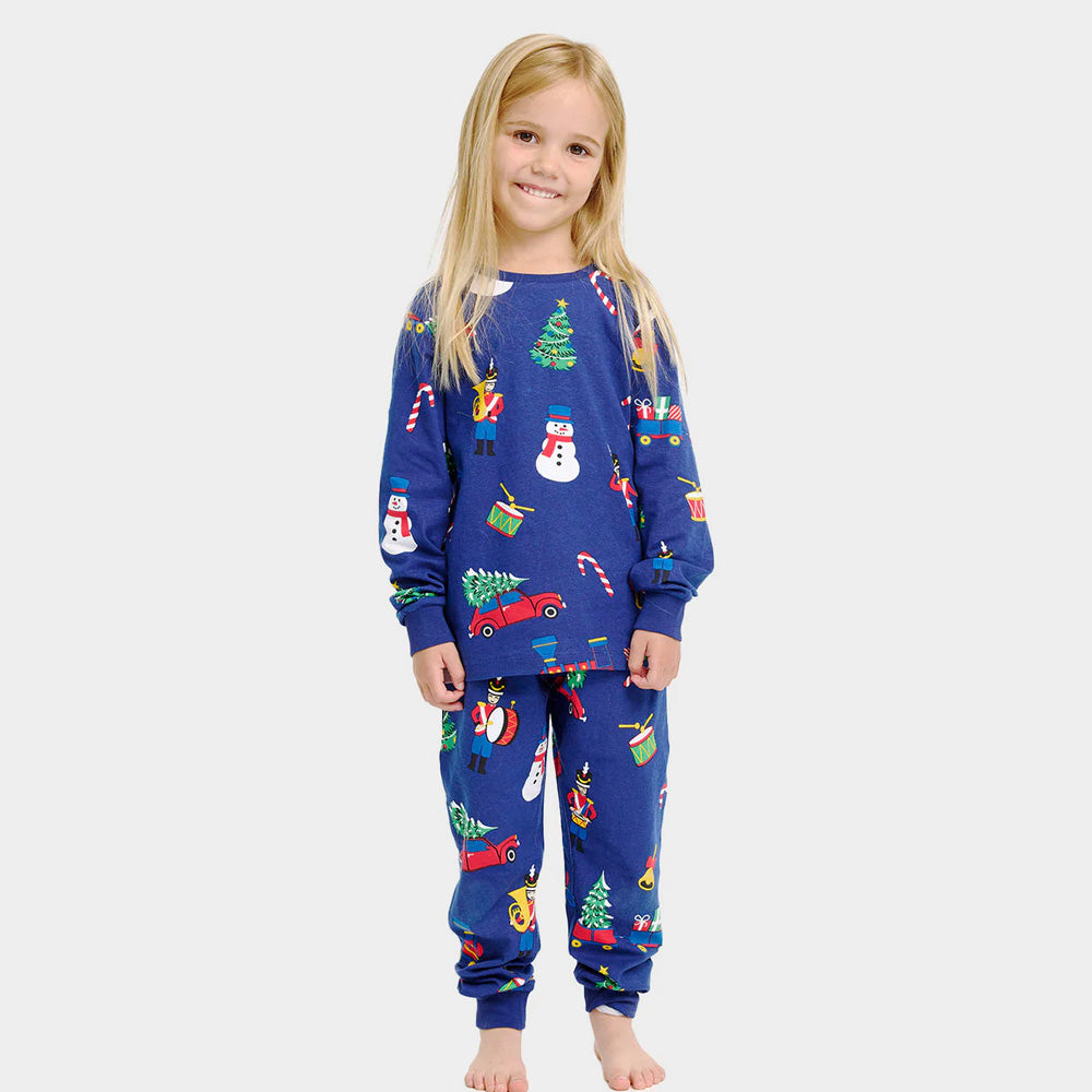 Pijama de Natal para Crianças  Unisex com Brinquedos de Natal
