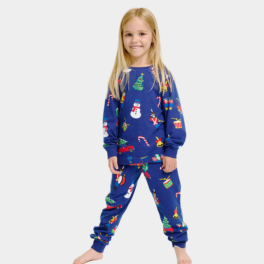 Pijama de Natal para Crianças  Unisex com Brinquedos de Natal
