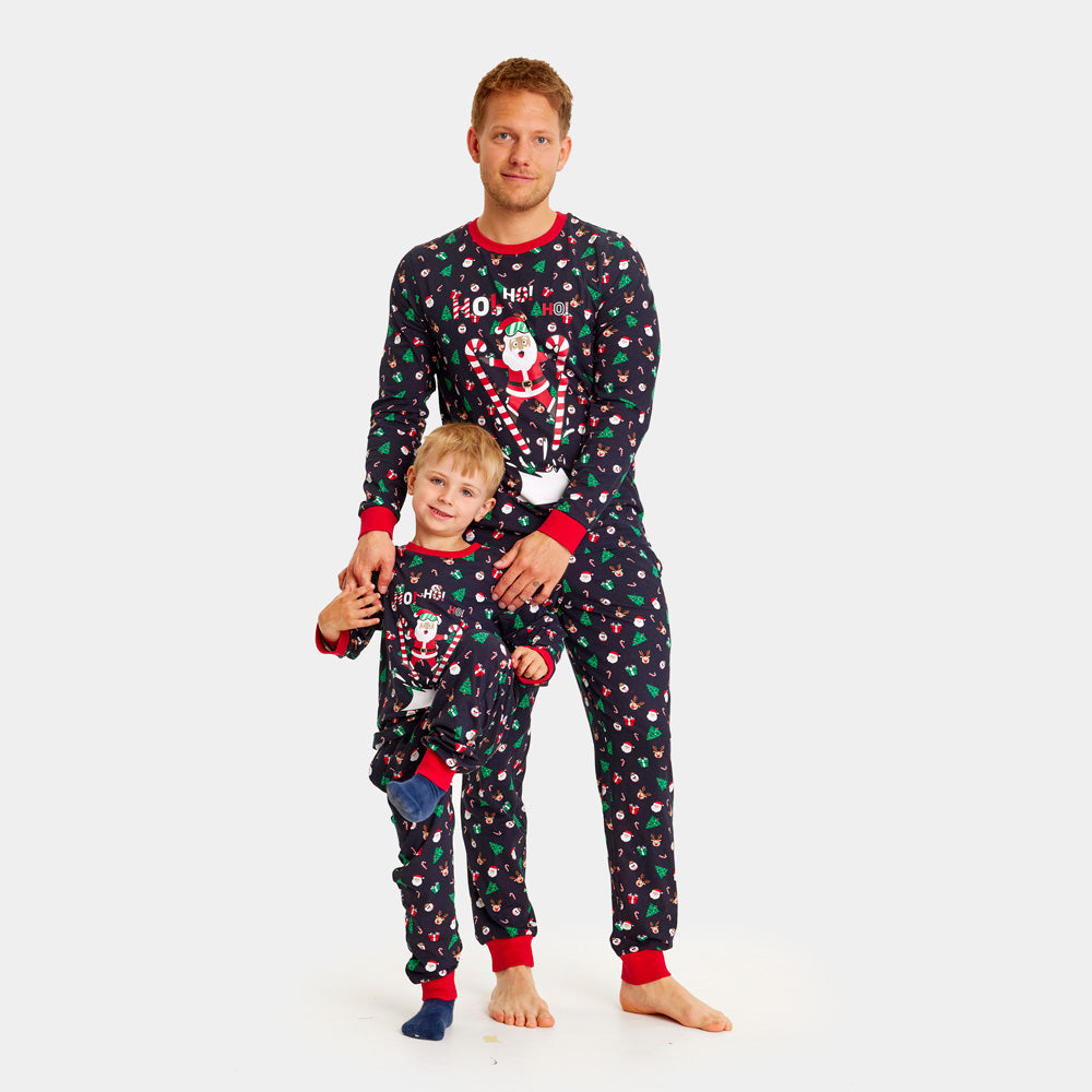 Pijama de Natal Familiar Pai Natal Esquiador
