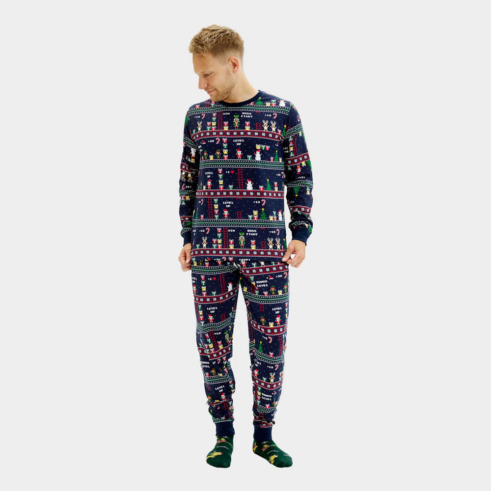 Pijama de Natal Homem Adultos Unisex Vintage Gaming Algodão Orgánico
