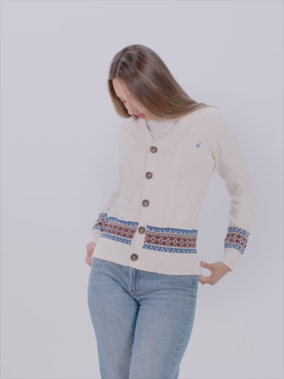 Camisola para Mulher e Homem Cardigã em Algodão Orgânico Renne