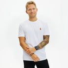 T-shirt de Natal para Hommem Branca Gingercookie
