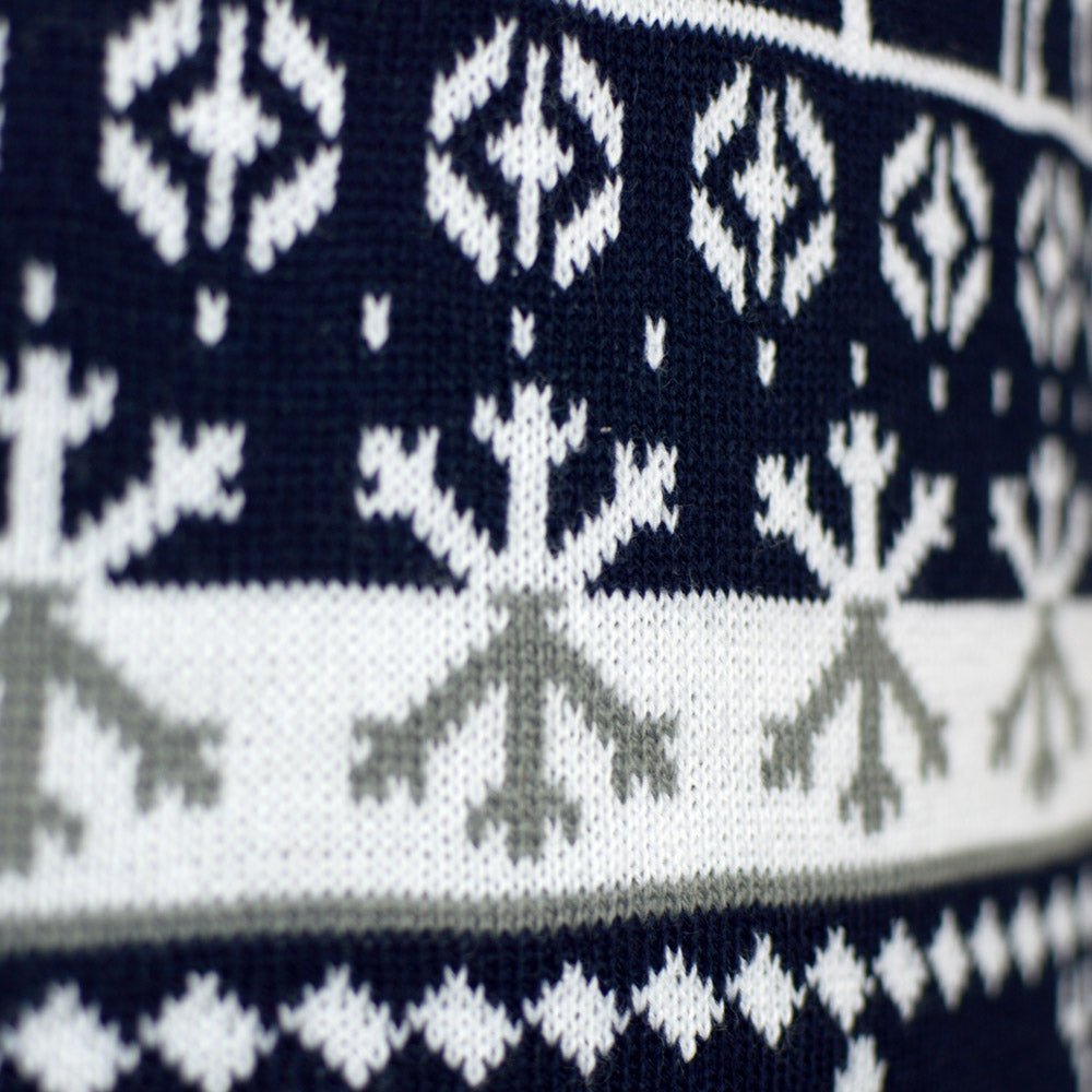 Camisola de Natal para Menina e Menino com Pinheiros, Renas e Neve detalhe