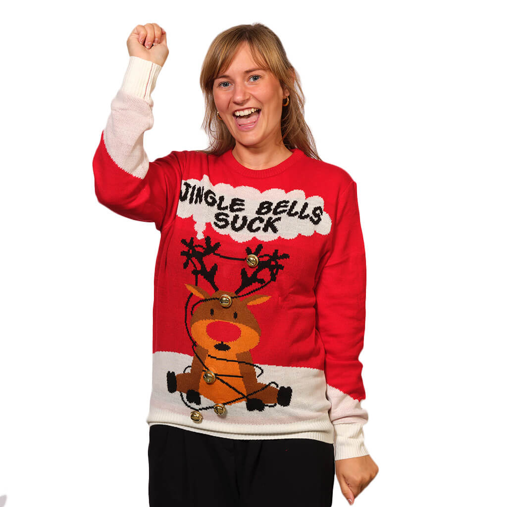 Camisola-de-Natal-mulher-Vermelha-Jingle-Bells-Suck