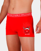 Boxer de Natal Vermelha para Homem Smile