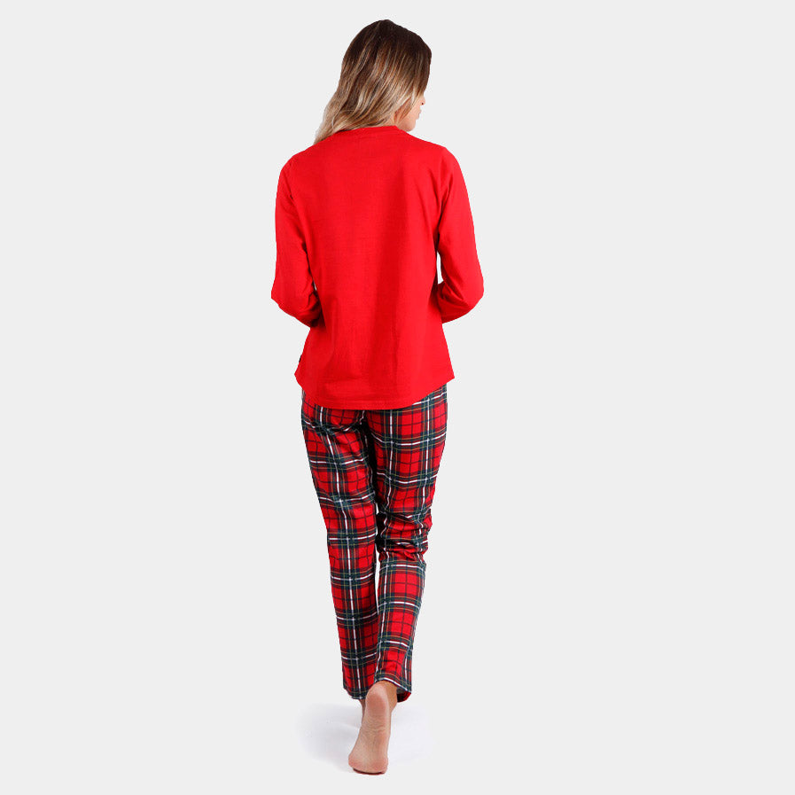 Pijama de Natal Mulher Vermelho Smile