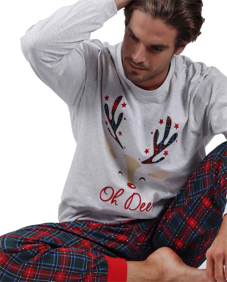 Pijama Oh Deer de Homem Natal para 