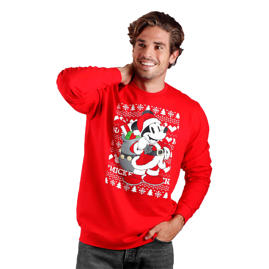 Sweatshirt de Natal para Homem Disney Mickey