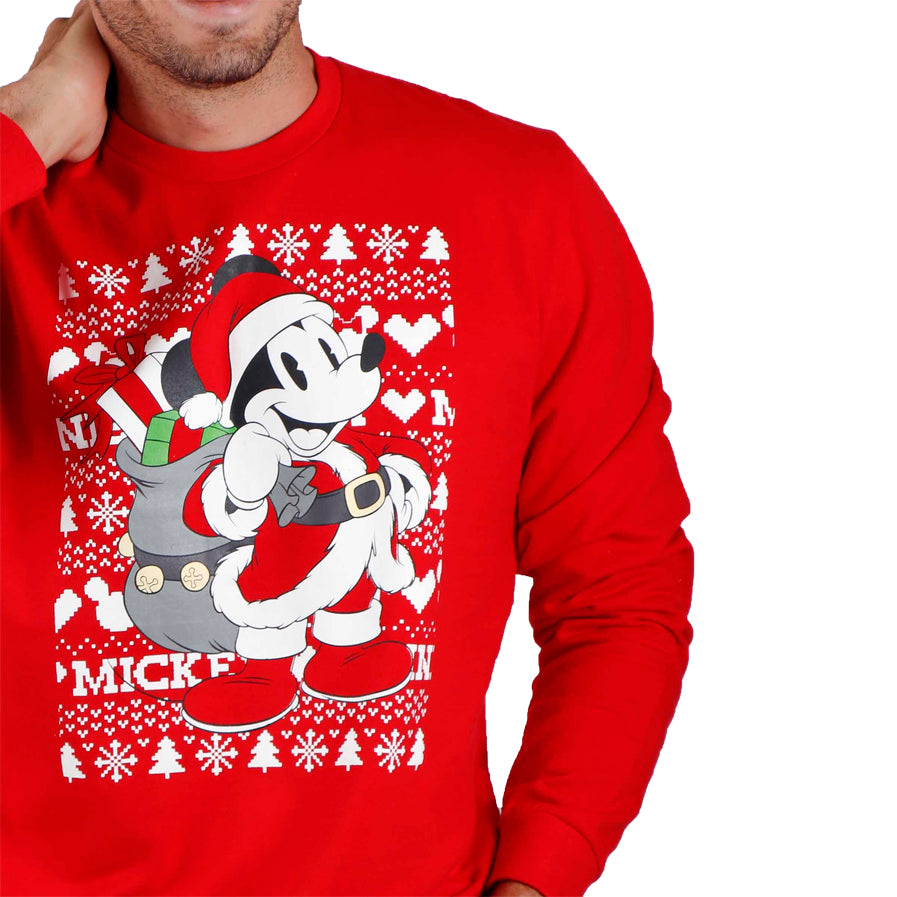 Sweatshirt de Natal Homem Disney Mickey
