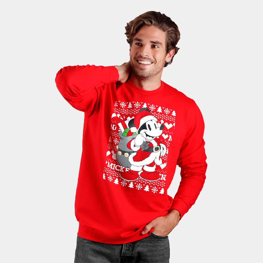 Sweatshirt de Natal para Homem Mickey