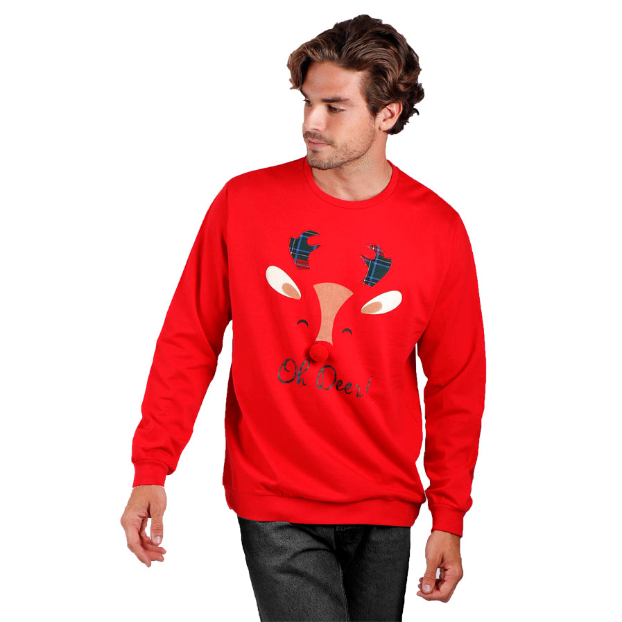 Sweatshirt de Natal para Homem Oh Deer!