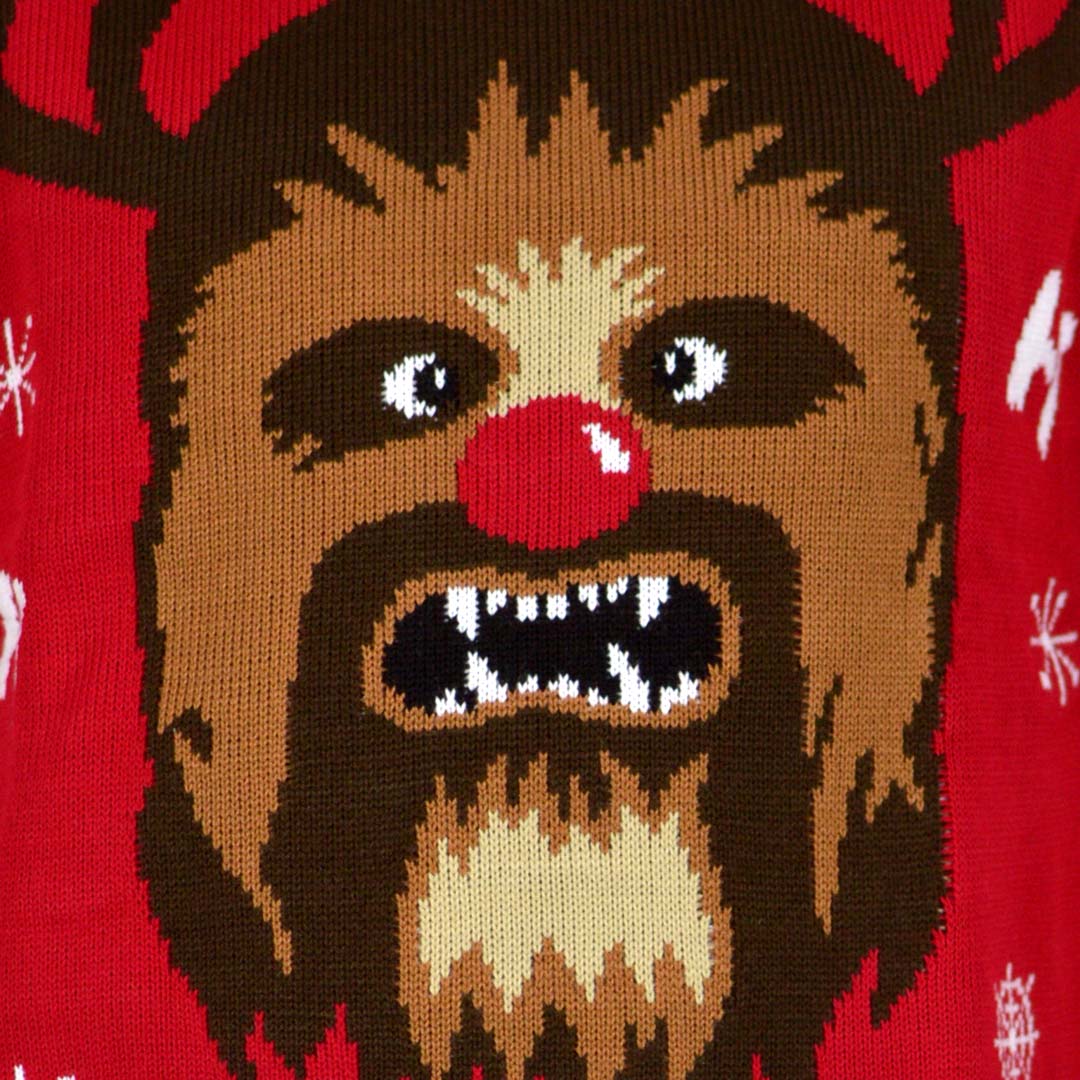 Camisola de Natal Chewbacca Star Wars Detalhe