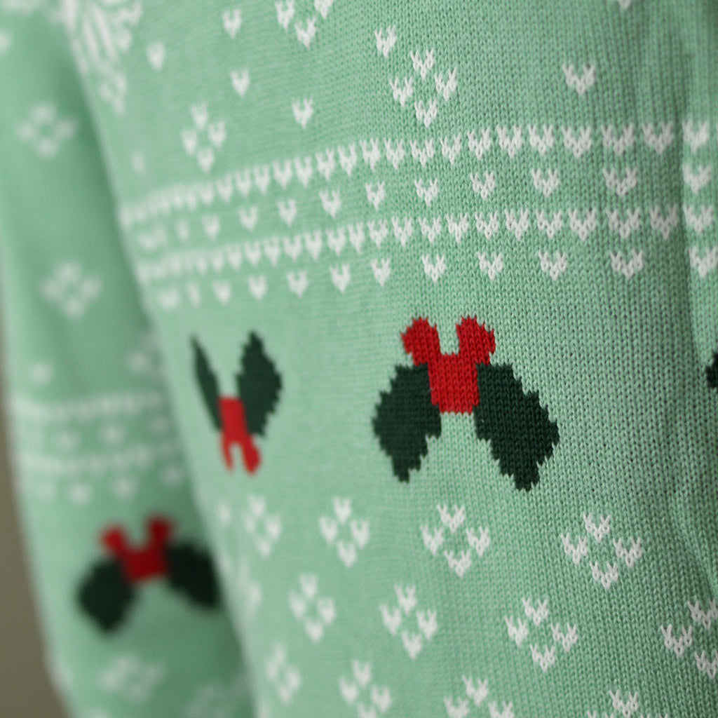 Camisola de Natal Verde para Menina e Menino Sweet Christmas Detalhe