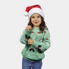 Camisola de Natal Verde para Menina Sweet Christmas