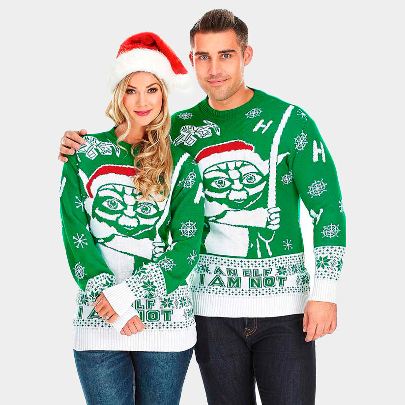 Camisola de Natal Yoda Star Wars Casal