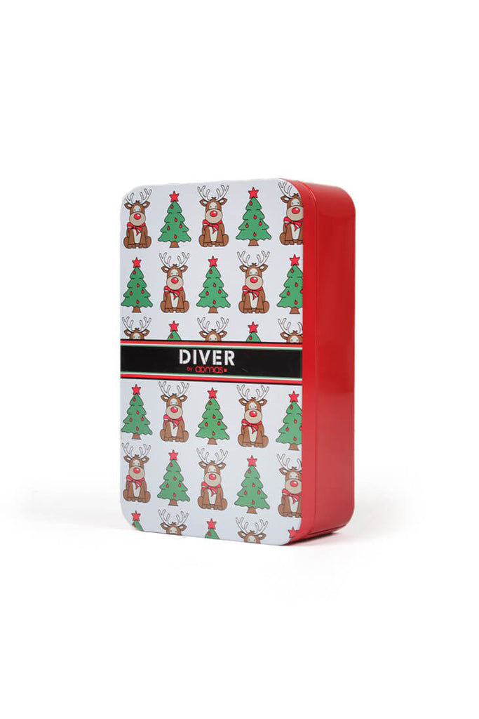 Cuecas Boxer de Natal para Homem com Renas e Árvores de Natal Caixa Presente